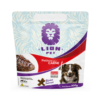 Supply Pet  Petisco Bifinho Carne 500g Lion Pet  1