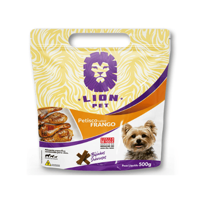 Supply Pet  Petisco Bifinho Frango 500g Lion Pet  1