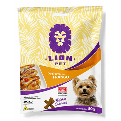 Supply Pet  Petisco Lion Pet Bifinho Frango 50g  1