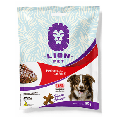 Supply Pet  Petisco Lion Pet Bifinho Carne 50g  1
