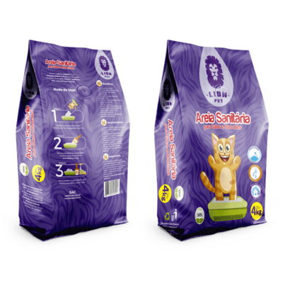 Supply Pet  Areia Sanitária Granulado Lion Pet 4Kg  1