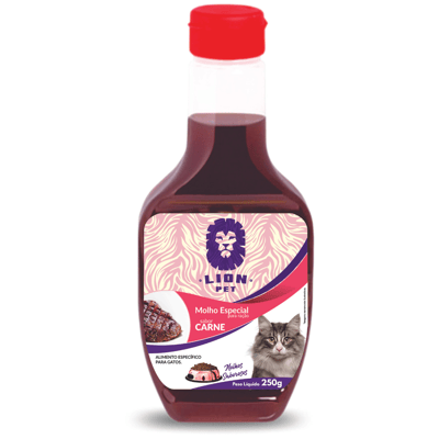 Supply Pet  Molho Lion Pet Cat Carne 250g  1