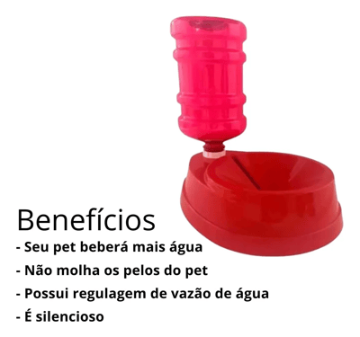 MG4 Shop  Bebedouro Pet  Dosador Automático 1 Litro  1