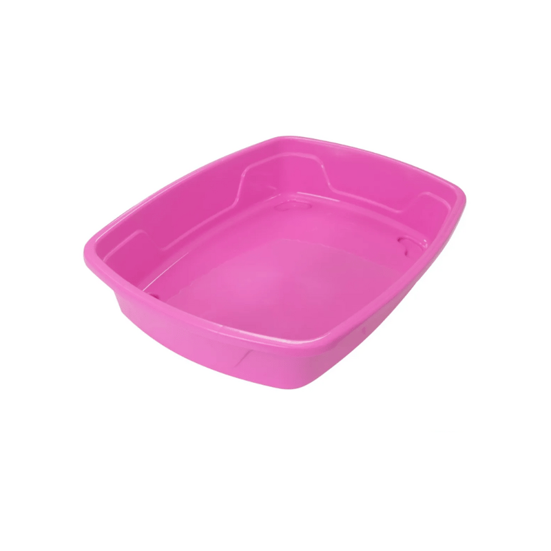 Caixa de Areia Higiênica para Gatos Cat Clean - Rosa