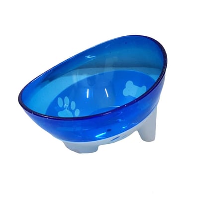 Supply Pet  Comedouro Pet Inclinado 600ml - Azul Glitter  1