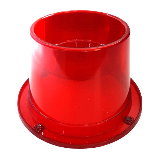 Comedouro para Cães Alto Anti Formiga 500ml - Vermelho Gliter