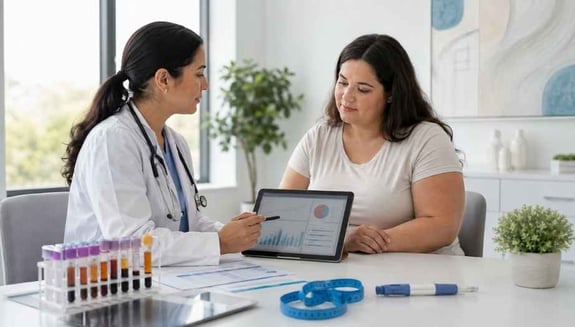 glp-1, glp-1 check-up, glp-1 kullananlar, check-up takvimi, online endokrinoloji doktoru, glp-1 yan etkileri, kilo verme iğnesi, diyabet takibi, metabolik sağlık, happ health