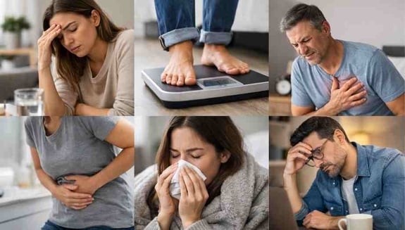 check-up, check-up belirtileri, check-up ne zaman yapılmalı, sürekli yorgunluk, açıklanamayan kilo kaybı, çarpıntı, sindirim sorunları, sağlık kontrolü, check-up işaretleri, happ health