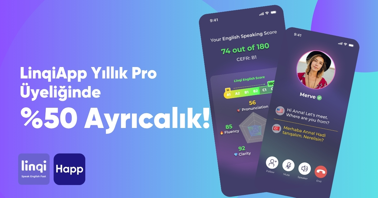 Happ Health Kullanıcılarına Özel LinqiApp Yıllık PRO Üyeliğinde %50 Ayrıcalık