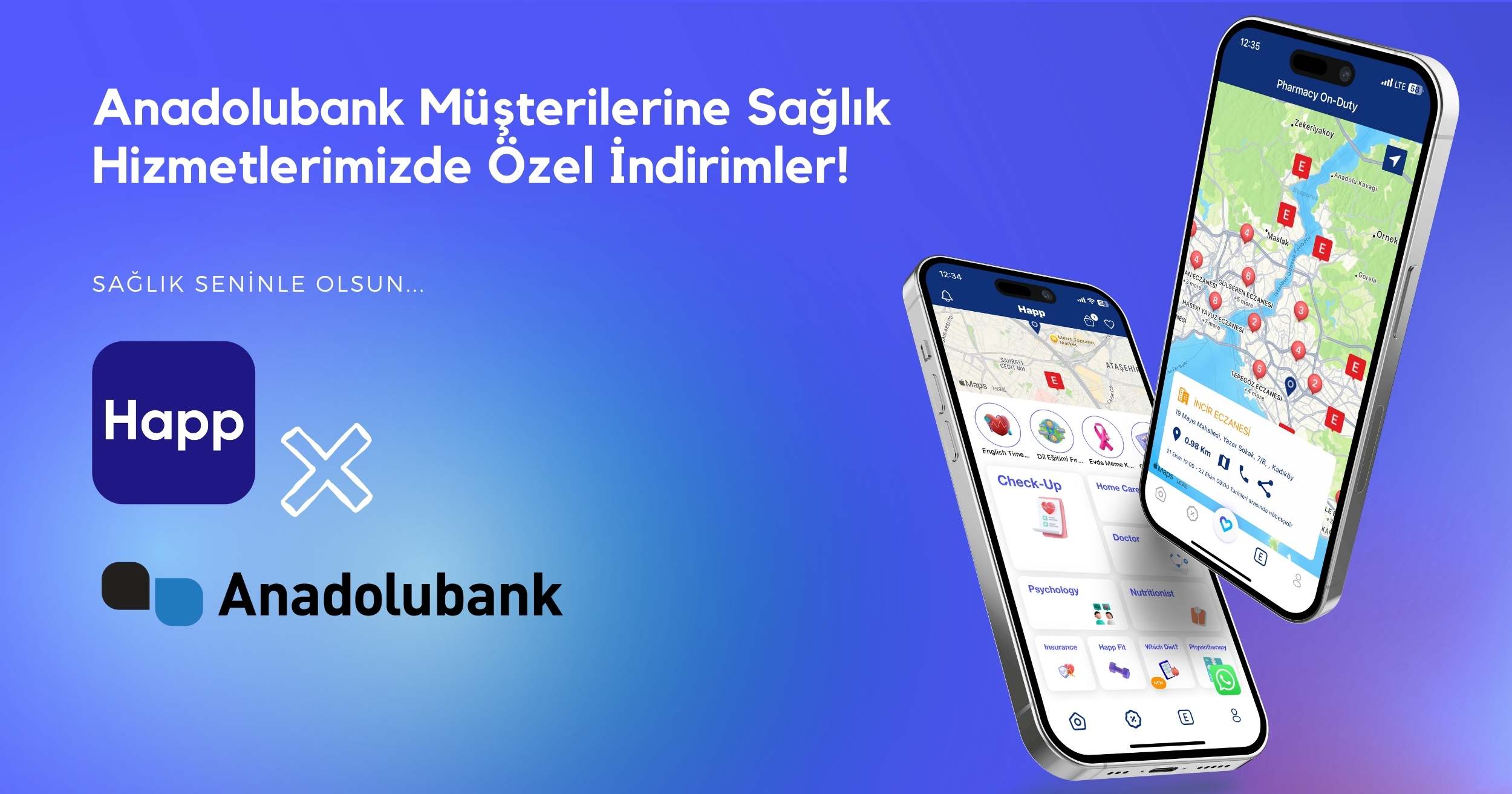 Special Discounts on Our Healthcare Services for Anadolubank Customers