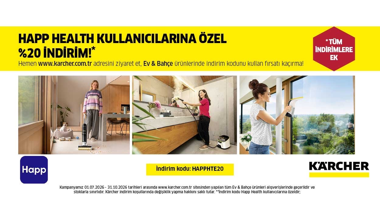 Happ Health’e Özel Kärcher Ev & Bahçe Ürünlerinde %20 Ayrıcalık
