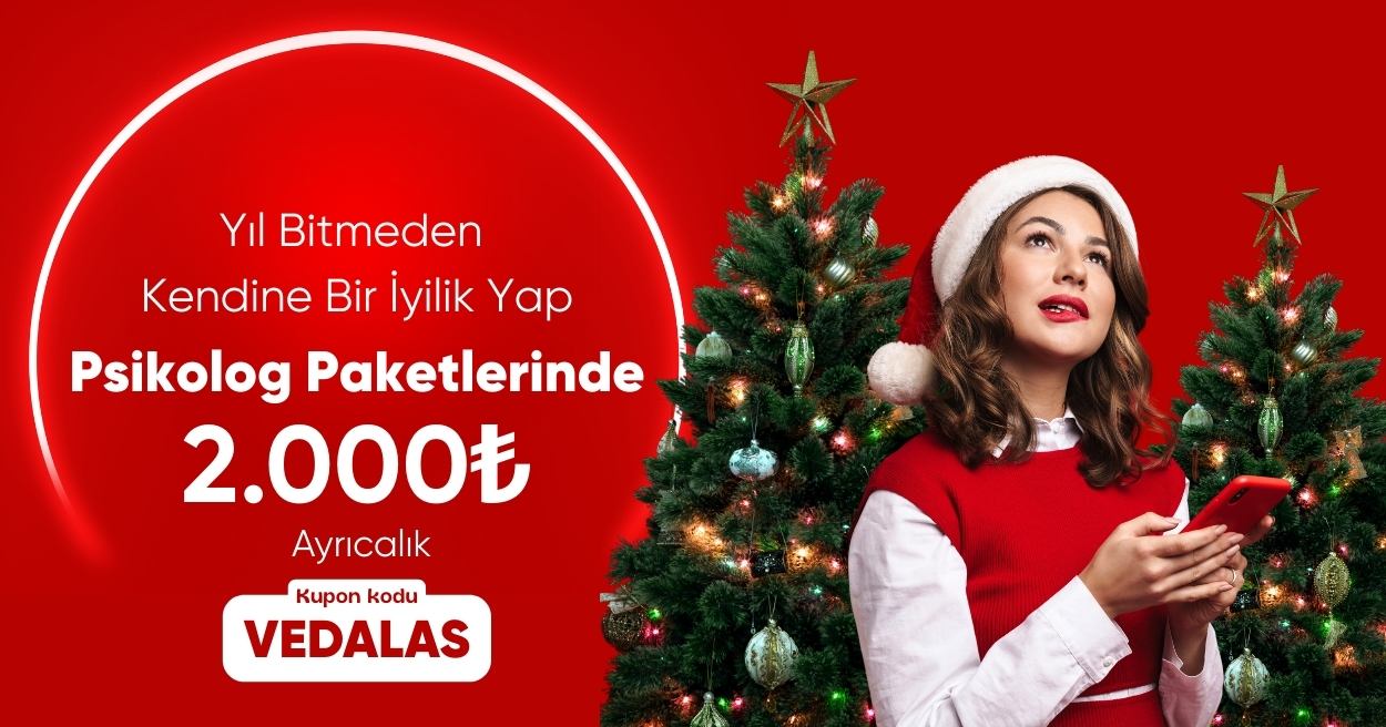 Psikolog Paketlerinde 2.000₺ Yıl Sonu Ayrıcalığı