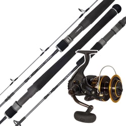 Daiwa TD Saltwater Fishing Rod 7'6" PE5 + Daiwa BG 5000 Spinning Reel PE5