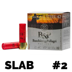 B&P Valle Steel Super Magnum 12ga 3 1/2" 42gm #2 Steel 250 Rounds