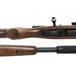 Tikka T1x Hunter .22 LR 16" Wood + Burris Droptine Rimfire 3-9x40 Ballistic Plex + 1/2-20 Suppressor