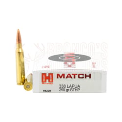 Hornady Match .338 Lapua 250gr BTHP