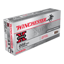 Winchester Super X .222 50gr SP 20 Rounds