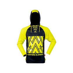 Hunters Element Tradie Summer Long Sleeve Hoodie Fluro Yellow 2XL