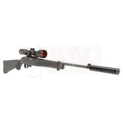 Ruger 10/22 Blued Synthetic .22 LR + Burris Fullfield Riflescope 3-12x42mm Plex KSB MY25 + Stealth Alloy Weaver Scope Rings 1" Medium + Suppressor