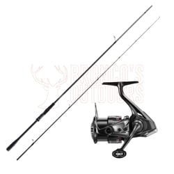 Shimano Dialuna S76M Spin Rod 7'6" PE 0.8-2 + Shimano Vanford C3000HG Spinning Reel