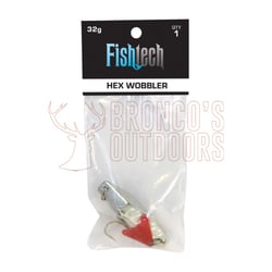 Fishtech Hex Wobbler Lure Silver 24gm