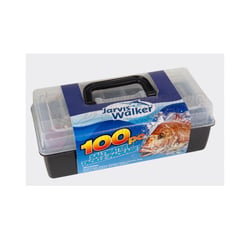 Jarvis Walker One Tray Tackle Box 100 Pieces Assorted Tackle
