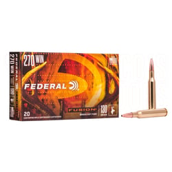 Federal Fusion .270 Win 130gr SP 20 Rounds