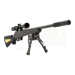 Tikka T1x MTR Left Hand .17 HMR + Burris Droptine Rimfire Scope 3-9x40 Ballistic Plex + 1/2-20 Suppressor + Hyskor Swivel Bipod 6-9"