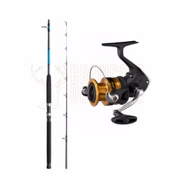 Shimano Aquatip Spin Rod 6'6" 3-6kg 4pc + Shimano FX2500 Spinning Reel