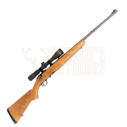 Ruger American Rimfire Wood .22 LR 22" + Leupold VX-Freedom 3-9x40 Hunt-Plex Riflescope + Stealth 3/8 Dovetail Alloy Rings 1"