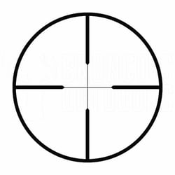Outdoor Outfitters 3-9x40 Duplex Matte Riflescope + Weaver Rings