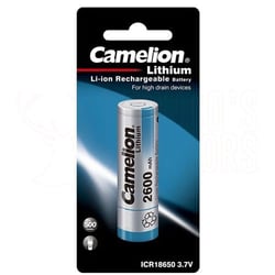 Camelion 18650 Lithium Rechargeable Battery 3.7V 2600mAh