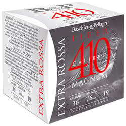 B&P Extra Rossa Fibre .410 Bore 19gr Shot 25 Rounds