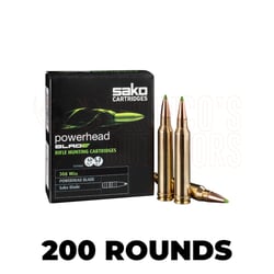 Sako Powerhead Blade .308 162gr Centrefire 200 Rounds