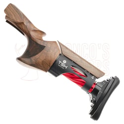 TSK Trap Shotgun Stock Beretta 694 Small Right Hand Black Walnut Wood 32mm Comb 120mm Red Pipe Microcell Shaped 15mm Pad