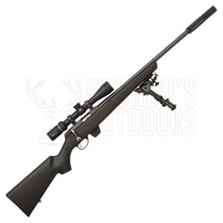 Tikka T1x MTR .22 LR 16" + Burris Droptine Rimfire 3-9x40 Ballistic Plex + 1/2-20 Suppressor + Hy-Skor 6-9" Swivel Bipod