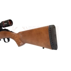 Ruger American Rimfire Wood Threaded .22 LR + Burris Fullfield 3-12x42mm Plex KSB + Suppressor