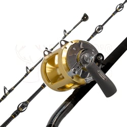 Shimano Status Bluewater Game Rod 5'6" 24-37kg Bent Butt Roller Tip + Shimano Tiagra 80W Reel