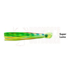 Black Magic Jonah's Kona XT Single Rigged Super Lumo Trolling Lure 8"