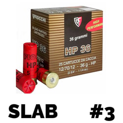 Fiocchi HP 36 12ga 2 3/4" 36gm #3 250 Rounds