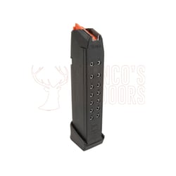 Glock 17 Magazine 17 Rounds 9mm Orange Follower