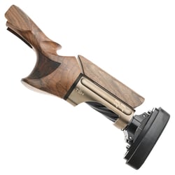 TSK RR Reduced Recoil Adjustable Stock for Beretta 692/694 Shotguns, Trap, Large Right Hand Grip, Black Pearl Pipe Bridge, Wood 40mm Comb, 140mm Black Pearl Pipe, Microcell 32mm Pad