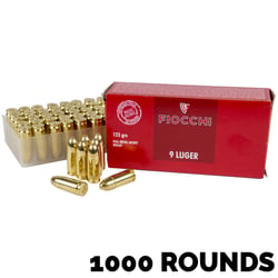 Fiocchi Shooting Dynamics 9mm Luger 115gr FMJ 1000 Rounds