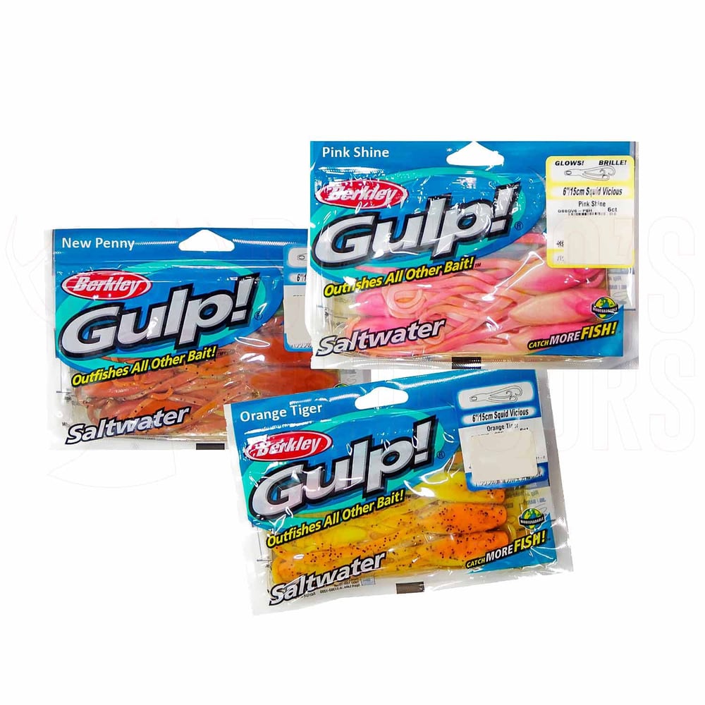 Berkley Gulp Squid Vicious Soft Bait 6"
