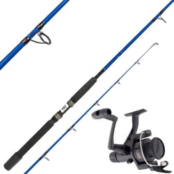 Shimano Kidstix Spinning Rod 6' 2-5kg 2-Piece Blue + Shimano IX2000R Spooled Reel