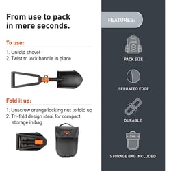 SOL Packable Field Shovel