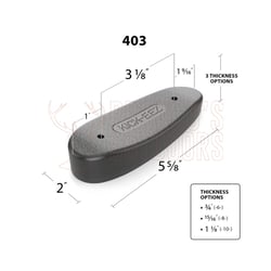Kick-Eez Modified Trap Recoil Pad Grind to Fit TSK