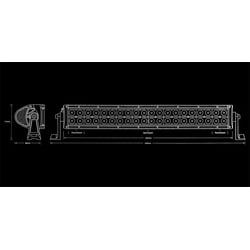 Night Saber Curved Light Bar 546mm 9600 Lumens
