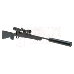 Howa 1500 Black Stock 7mm-08 Rem 20" + Nikko Stirling GamePro 3-9x40 Scope + Ghost Modular Suppressor