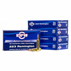 PPU Match .223 Rem 69gr HP BT 60 Rounds